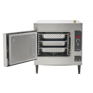 Cleveland 21CET8@2083QS 21 Inch Electric Convection Steamer Stainless Steel with 3 Pans