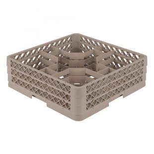 Vollrath TR13KKK 19 Inch Full Size Low Profile Dishwasher Rack with 5 Compartment