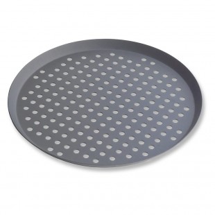 Vollrath PC13PHC 13 Inch Perforated Pizza Pan Aluminum Hard Coat Anodized
