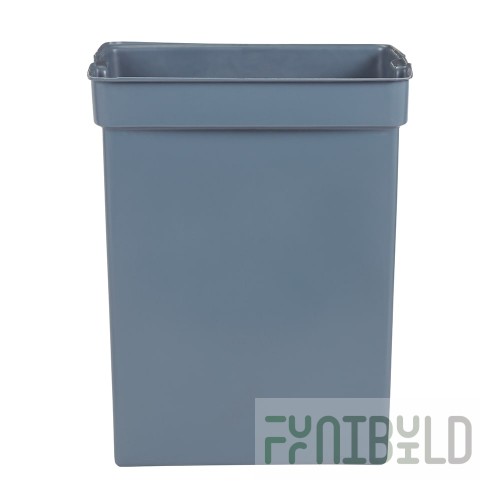 Rubbermaid FG256K00GRAY 23 Inch Gray Rigid Liner Plastic Trash Receptacle