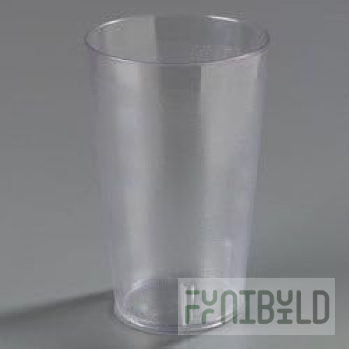 Carlisle 5532-8107 32 Oz Stackable Tumbler Textured Clear SAN Plastic