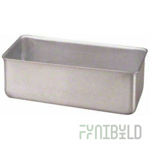 Vollrath 51008 9-1/4 Inch Aluminum Loaf Pan NSF Certified with Single Compartment