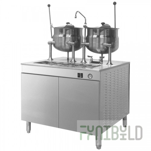 Cleveland 36DMK1010 36 Inch Direct Steam Kettle Cabinet Assembly with Stainless Steel Liners
