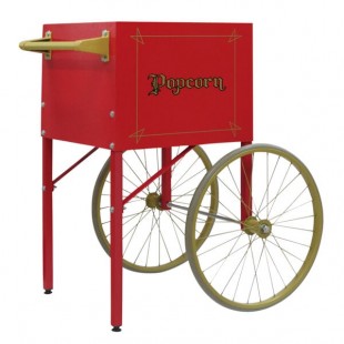Global Solutions by Nemco GS1504-C 19 Inch Popcorn Cart Stainless Steel with Storage Global Solutions by Nemco GS1504-C 19 Inch Popcorn Cart Stainless Steel with Storage