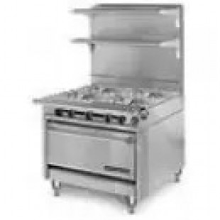 American Range HD34-6SU-O_LP 34 Inch Gas Range Medallion Series 6 Burner 180000 BTU