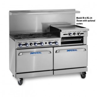 Imperial IR-4-RG24-P-XB Pro Series Restaurant Range Gas 48 Imperial IR-4-RG24-P-XB Pro Series Restaurant Range Gas 48