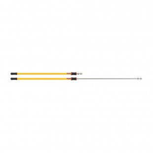 Rubbermaid FGQ77500YL00 Adjustable 6 to 18 Inch Quick Connect Extension Pole Aluminum Yellow
