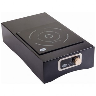 Tablecraft CWACTION7RSATBK 25-1/4 Inch Single Burner Induction Station Black