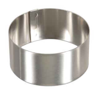 JB Prince M230 2-1/3 Inch Round Mold Ring Stainless Steel for Pastry