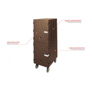 Cambro 1826DBCSP131 33 Inch Cabinet Enclosed Bun Food Pan with Security Package
