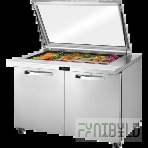 True Refrigeration TSSU-48-18M-B-FGLID-HC~SPEC3 48 Inch Mega Top Sandwich Salad Unit
