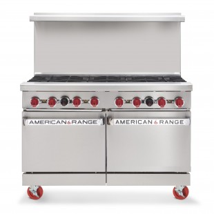 American Range AR-48G-NN 48 Inch Gas Restaurant Range with Griddle and Ovens 134000 BTU