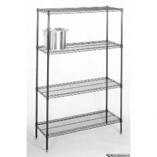 Nor-Lake SSG810-4 120 Inch Green-Kote Shelving Kit 4 Tier with Adjustable Shelves Nor-Lake SSG810-4 120 Inch Green-Kote Shelving Kit 4 Tier with Adjustable Shelves