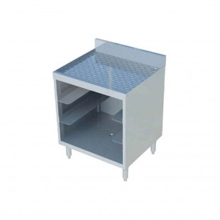 Sapphire Manufacturing SMBGR-242 Sapphire Underbar Glass Rack Unit Open Base With 4 Shelves