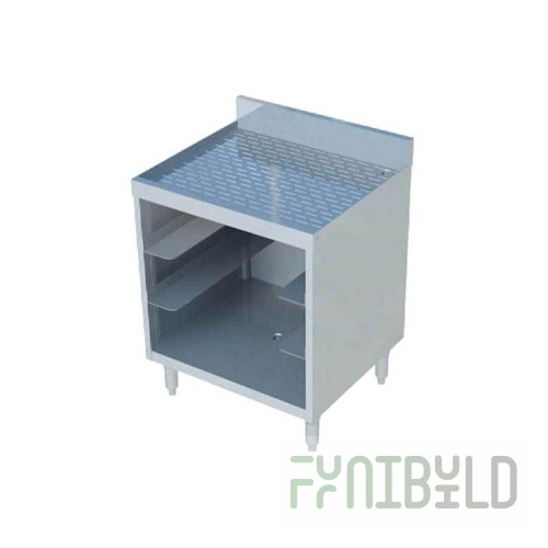 Sapphire Manufacturing SMBGR-242 Sapphire Underbar Glass Rack Unit Open Base With 4 Shelves