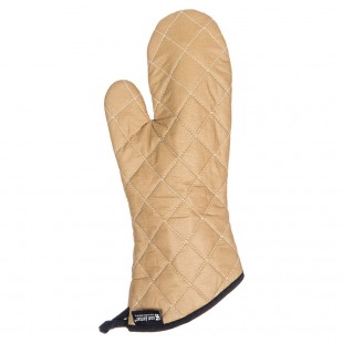 San Jamar 811TG15 15 Inch Oven Mitt Tan Non-Stick Coating Heat Protection