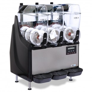 Gold Medal 1115 24 Inch Triple Bowl Frozen Drink Machine Stainless Steel with 3.7 Gallon Bowls