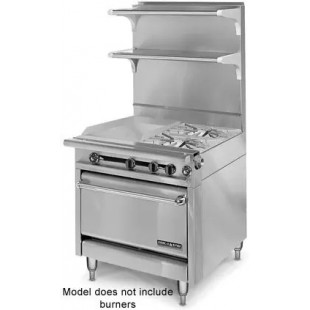 American Range HD34-17TG-1FT-O_LP 34 Inch gas Range with 17 Inch Griddle and French Top 80000 BTU