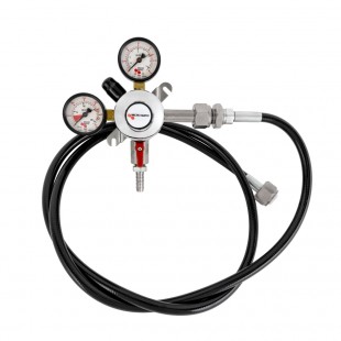 Micro Matic 842WM6-2 Double Gauge Regulator with 6 Ft Pressure Hose