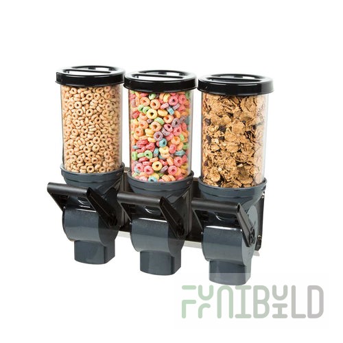 Server Products 88950 15 Oz CEREALSERV Dry Cereal Dispenser Triple Wall Mount