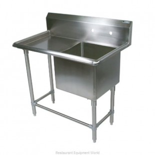 John Boos 1PB1618-1D18L 38-3/16 Inch Stainless Steel Sink with Left Drainboard