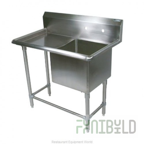 John Boos 1PB1618-1D18L 38-3/16 Inch Stainless Steel Sink with Left Drainboard
