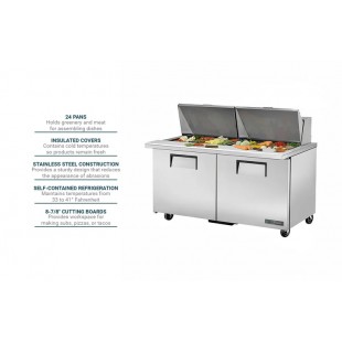 True Refrigeration TSSU-60-24M-B-ST-HC~SPEC3 60 Inch Mega Top Unit with 24 Pans True Refrigeration TSSU-60-24M-B-ST-HC~SPEC3 60 Inch Mega Top Unit with 24 Pans