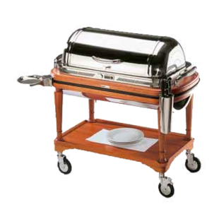 BauscherHepp 30.7907.0000 24 Inch Roast Beef Trolley for electric heating with stainless steel