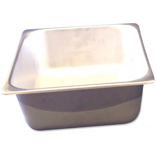 Winco 56744 13 Inch Solid Steam Table Pan Stainless Steel with Durability