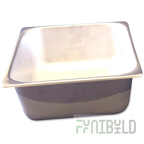 Winco 56744 13 Inch Solid Steam Table Pan Stainless Steel with Durability