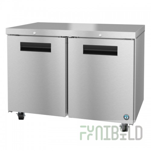 Hoshizaki UR48A-01 48 Inch 13.66 cu ft Undercounter Refrigerator Two Section Stainless Steel with Solid Doors