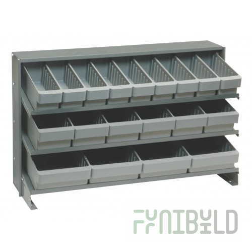 Quantum QPRHA-567_GRAY Pick Rack Sloped Bench Style