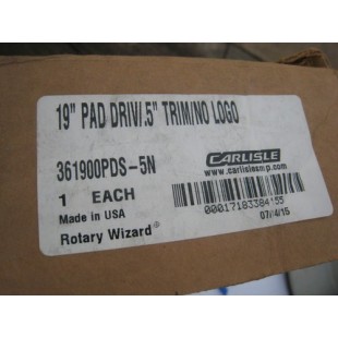 Carlisle 361900PDS-5N 19 Inch Diameter Pad Driver Short Trim Polypropylene Blue Carlisle 361900PDS-5N 19 Inch Diameter Pad Driver Short Trim Polypropylene Blue