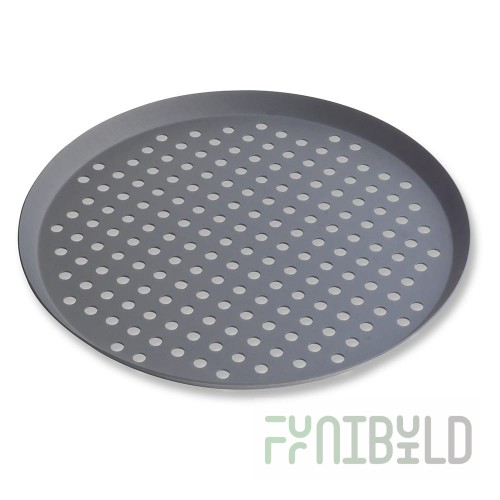 Vollrath PC15PHC 15 Inch Diameter Perforated Pizza Pan Aluminum Anodized