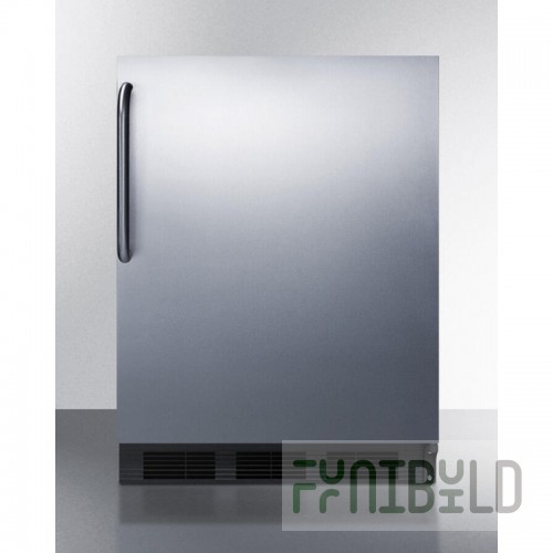 Summit FF7LWBIIFADA 24 Inch Undercounter Refrigerator 5.5 cu.ft. Capacity White Finish