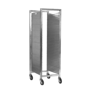 Alexander Industries HDEL-40-DD 42 Inch Double Mobile Bun Pan Rack Aluminum with Solid Sides Alexander Industries HDEL-40-DD 42 Inch Double Mobile Bun Pan Rack Aluminum with Solid Sides