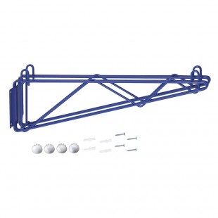 Hubert 30V-991 CenPro Double Wall Mounting Bracket For Blue Epoxy Wire Shelving