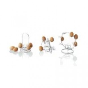 Matfer N4112 6.3 Inch Egg Display Holds 9 Eggs Chromed Wire with Salt Shaker Matfer N4112 6.3 Inch Egg Display Holds 9 Eggs Chromed Wire with Salt Shaker