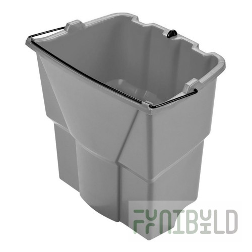 Rubbermaid 2064905 18 Quart Dark Gray Dirty Water Bucket Made in USA for WaveBrake
