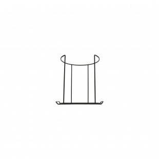 GET Enterprises RCK-B42 12-1/4 Inch Holder Rack Wire Black PE Coating GET Enterprises RCK-B42 12-1/4 Inch Holder Rack Wire Black PE Coating