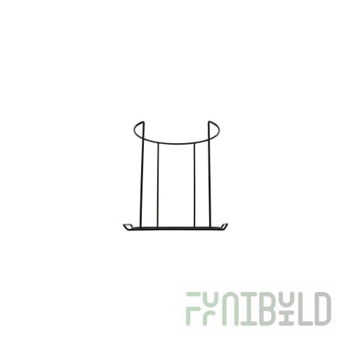GET Enterprises RCK-B42 12-1/4 Inch Holder Rack Wire Black PE Coating