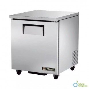 True Refrigeration TUC-27-LP-HC 27 Inch Stainless Steel Undercounter Refrigerator with Solid Door