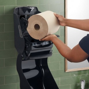 San Jamar T1100REBK 13 Inch Manual Paper Towel Dispenser Black Impact Resistant Plastic