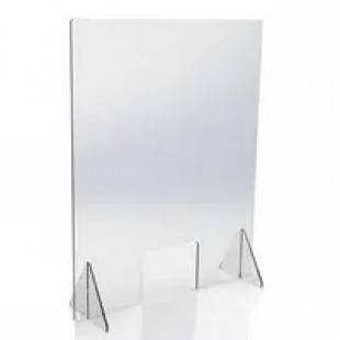 Cal Mil 22137-31-83 31-3/4 Inch Ashwood Free-Standing Safety Shield with Window Cal Mil 22137-31-83 31-3/4 Inch Ashwood Free-Standing Safety Shield with Window