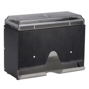 Vollrath 3815-12 9 Inch Straw Dispenser Metal Wrapped Woodgrain