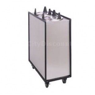 APW Wyott ML2-10 30 Inch Mobile Dish Dispenser with Dual Tubes Stainless Steel