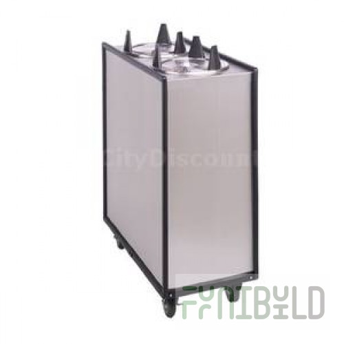 APW Wyott ML2-10 30 Inch Mobile Dish Dispenser with Dual Tubes Stainless Steel