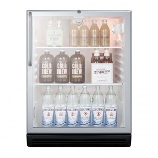 Summit SCR600BGLCSSADA 23 Inch Refrigerated Merchandiser Countertop One-section Stainless Steel with Adjustable Shelves Summit SCR600BGLCSSADA 23 Inch Refrigerated Merchandiser Countertop One-section Stainless Steel with Adjustable Shelves