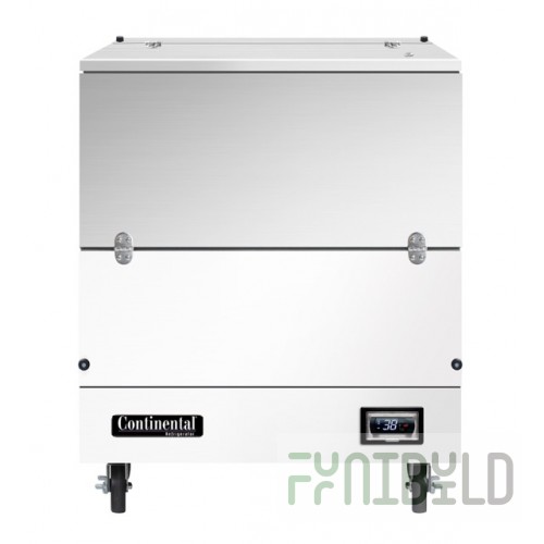 Continental Refrigerator MC3NSCW 34 Inch Milk Cooler Cold Wall 8 Crate Capacity