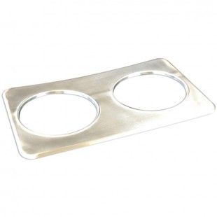 Winco 56749 22 Inch Stainless Steel Adapter Plate with 2 Holes Winco 56749 22 Inch Stainless Steel Adapter Plate with 2 Holes
